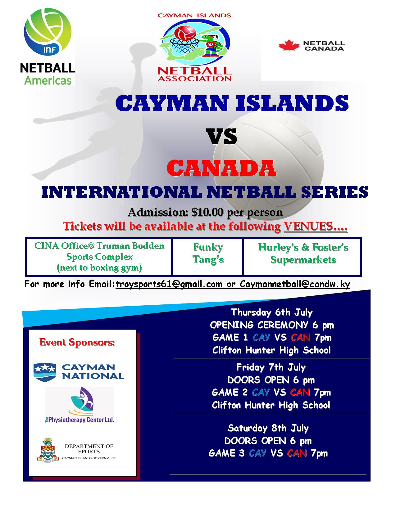 Cayman Vs Canada 3 Game Series